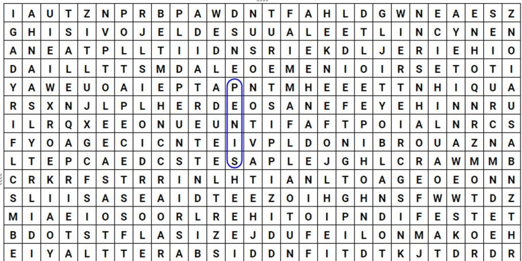 penis wordsearch