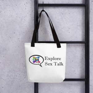 Explore Sex Talk Tote bag