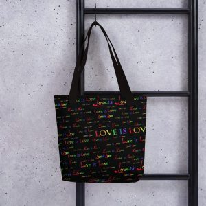 love is love black tote