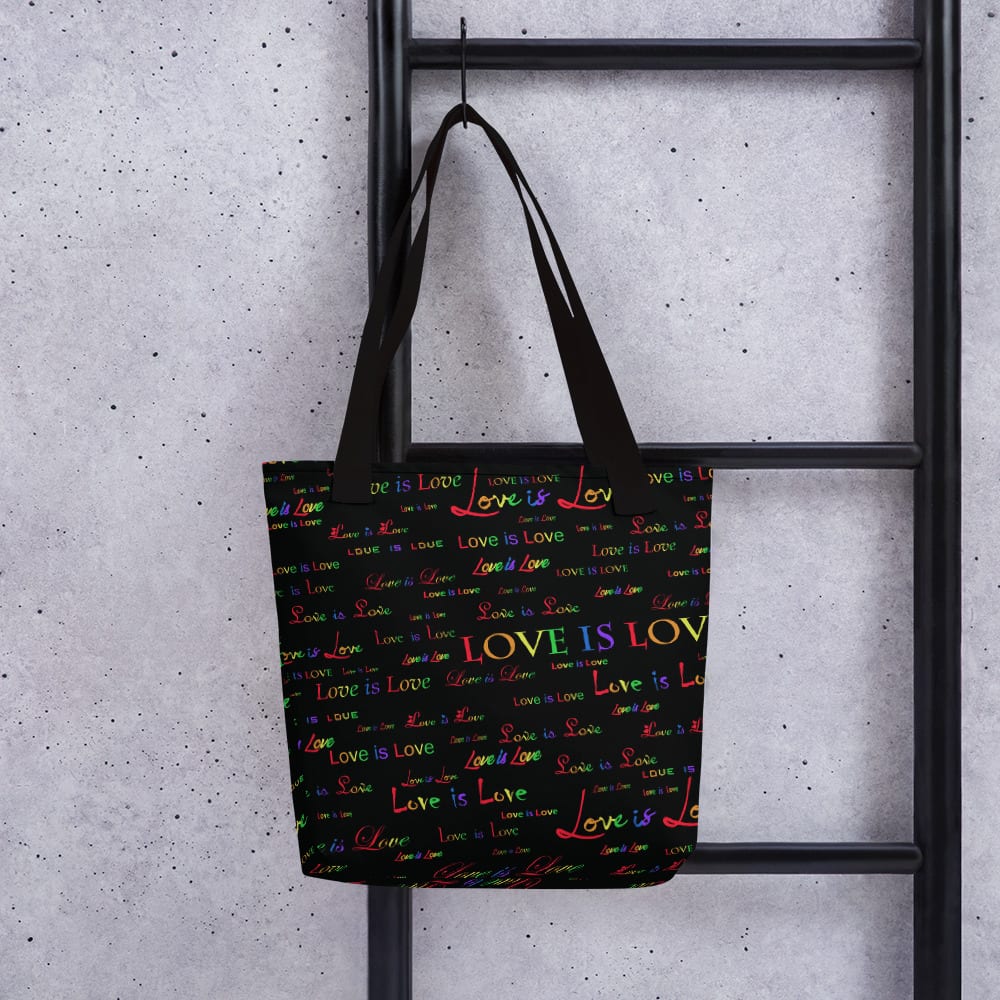 love is love black tote