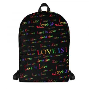 Love is Love Black Backpack