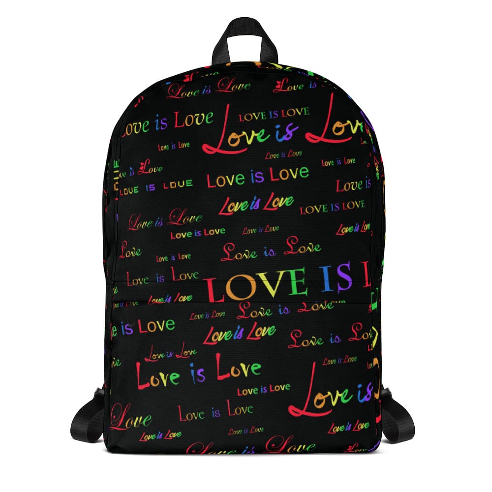 Love is Love Black Backpack