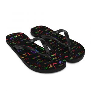 black love is love sandals