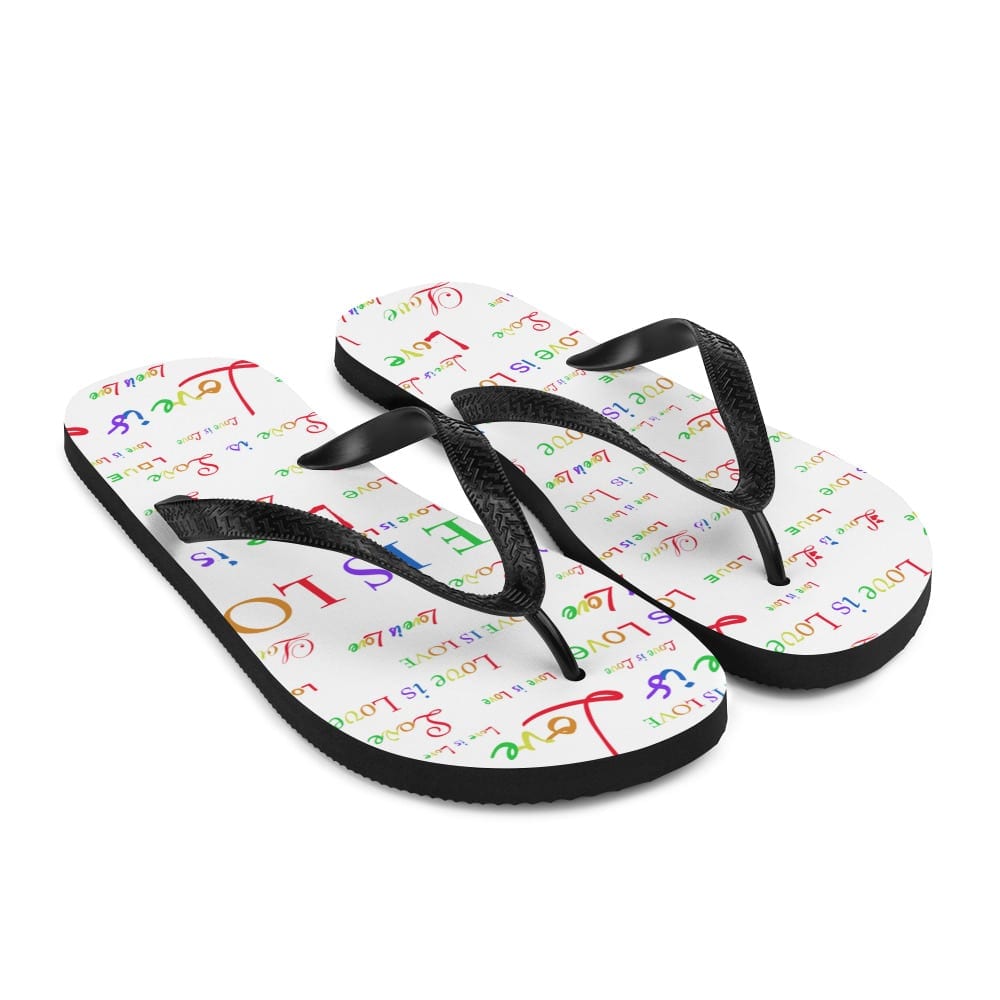 white love is love sandals