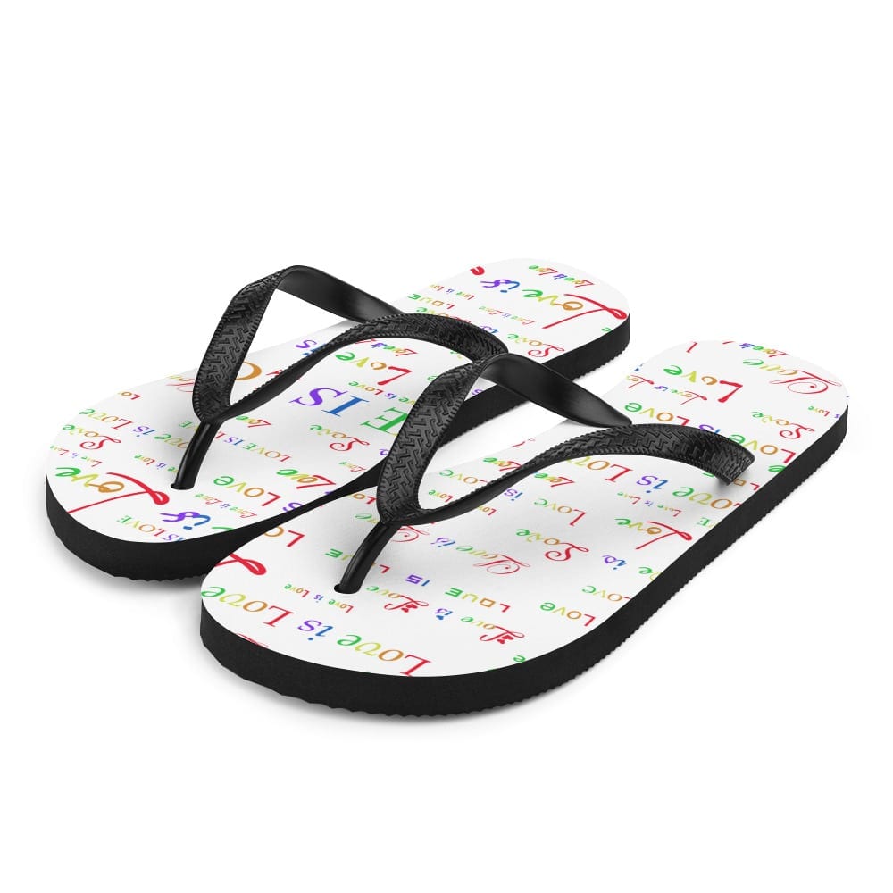 white love is love sandals