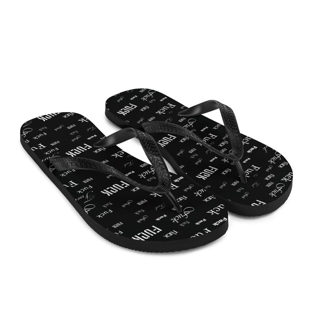 black fuck sandals