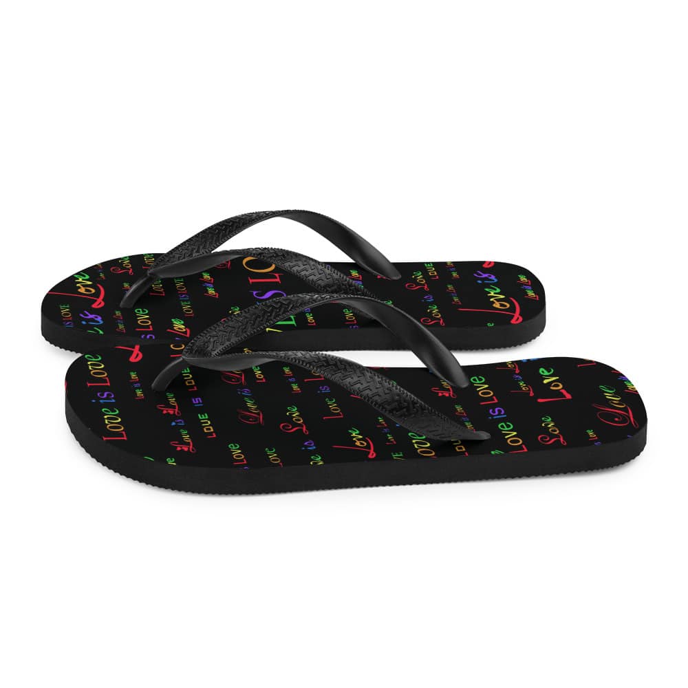 black love is love sandals