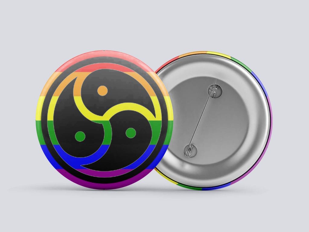 rainbow bdsm/kink button