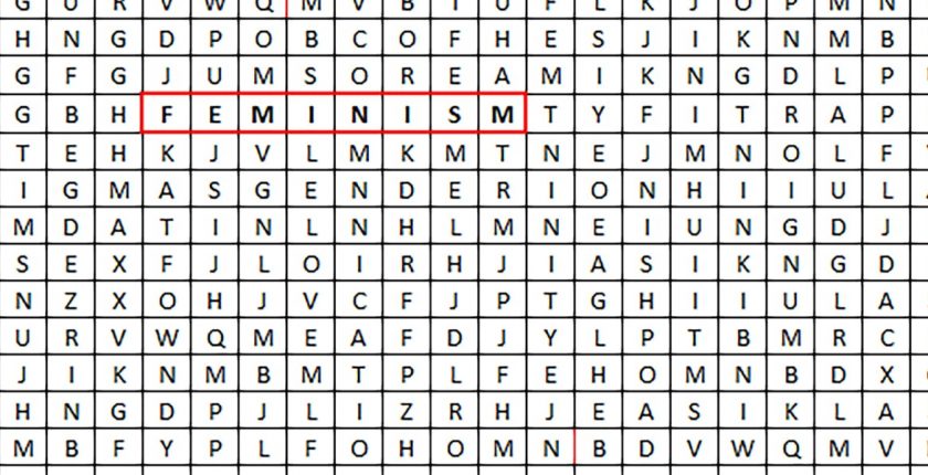 feminism wordsearch