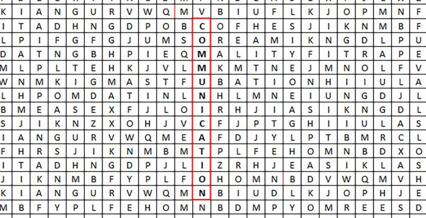 communication wordsearch