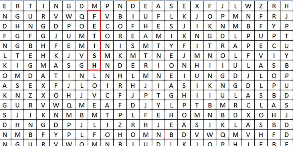 fetish wordsearch
