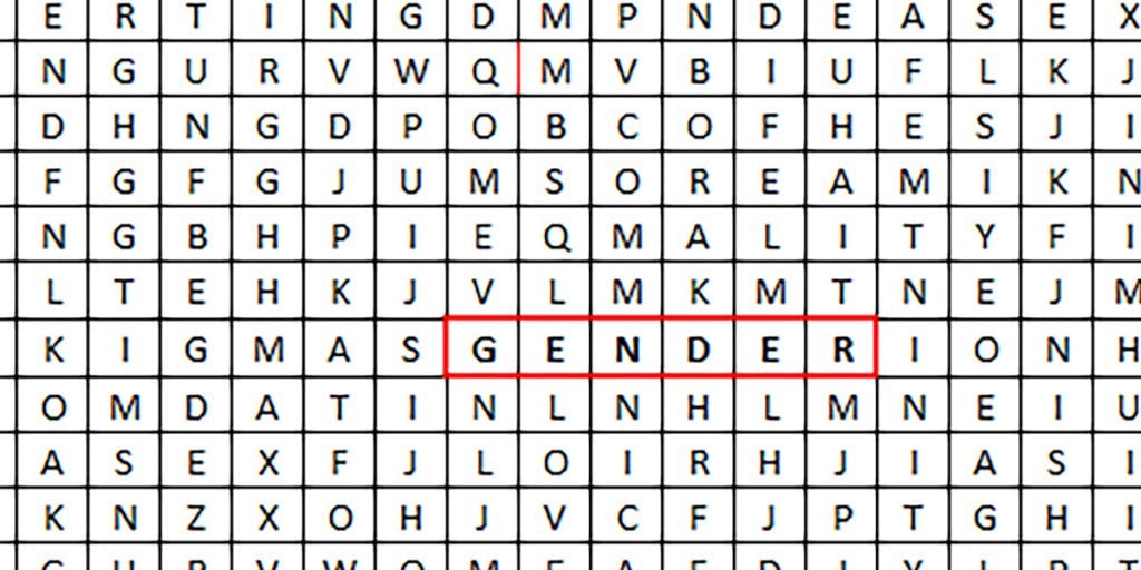 gender wordsearch