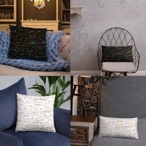 Love is Love throw pillows