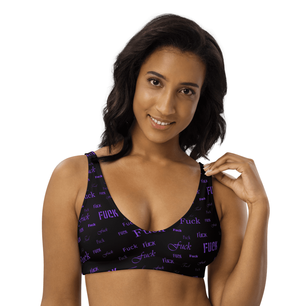 purple fuck padded bikini top