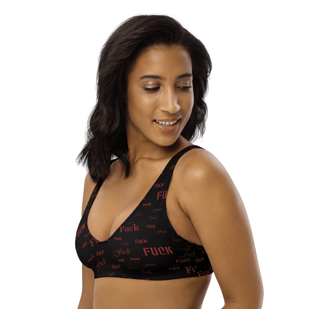 red fuck padded bikini top